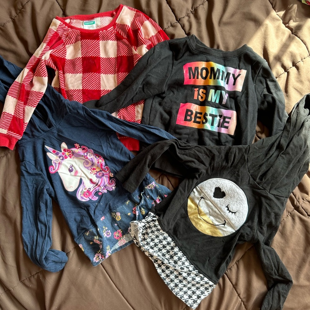 Colorful Kids' Long Sleeve Shirts Set